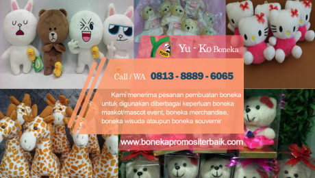 Boneka Promosi, Boneka Suvenir, Boneka Wisuda, Boneka Ulang Tahun, Boneka Wedding, Boneka Travel, Boneka Leher, Boneka Grosir. Boneka, Boneka Maskot, Boneka Bantal,